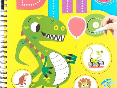 Dino Activity Book: Giant Dinosaure-Shaped Pages With Wipe-Clean Pen Sale