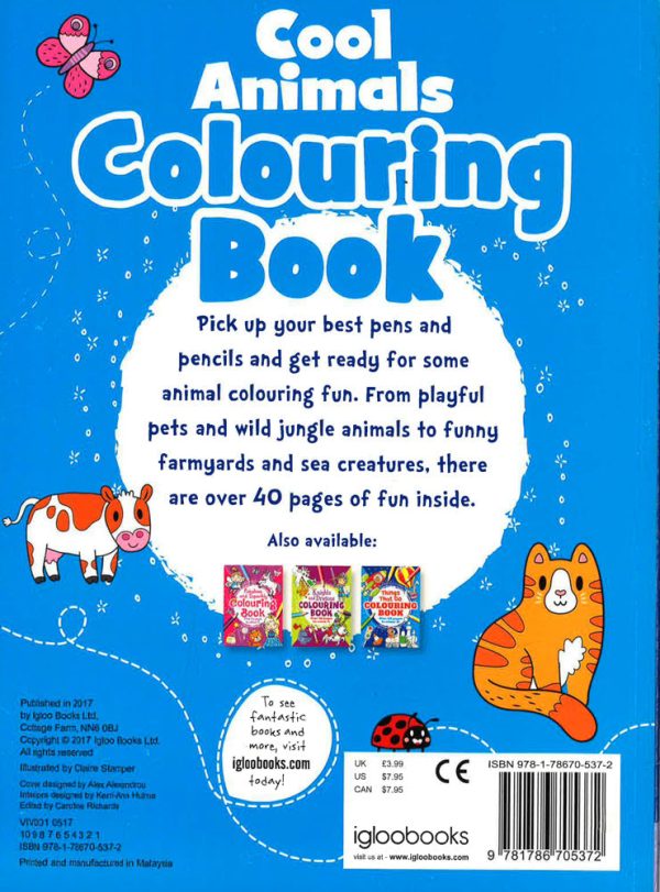 Cool Animals Colouring Book Discount