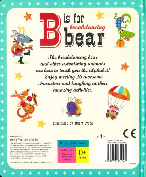 B Is For Breakdancing Bear For Sale